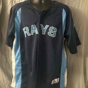 MLB Rays Jersey - Navy and Sky Blue